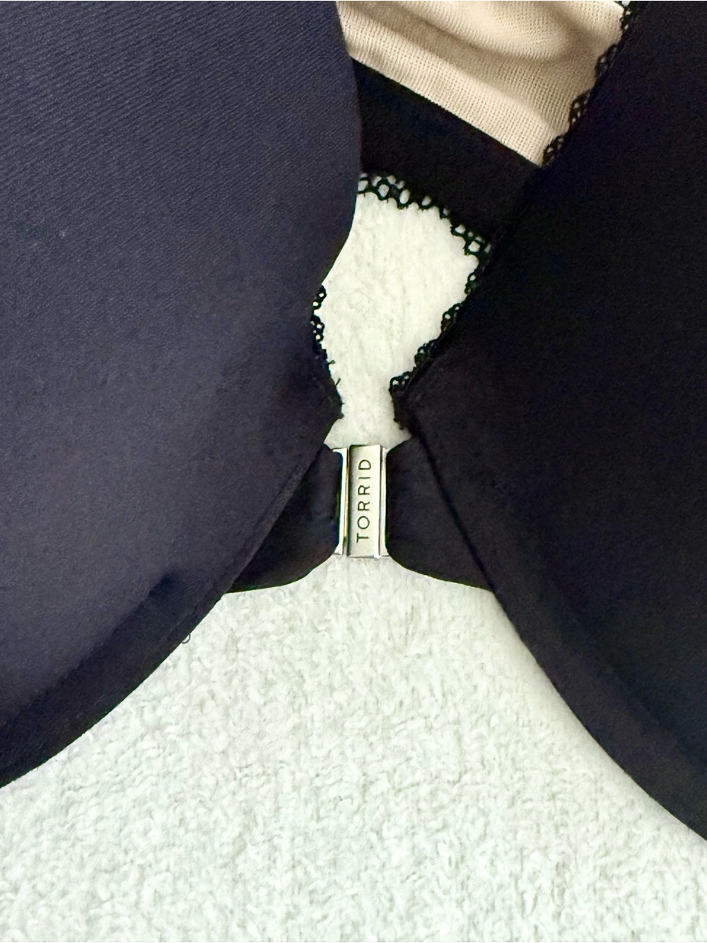 Torrid Front Hook Black Lace Racerback Bra 48DD Romantic Feminine - Picture 3 of 6